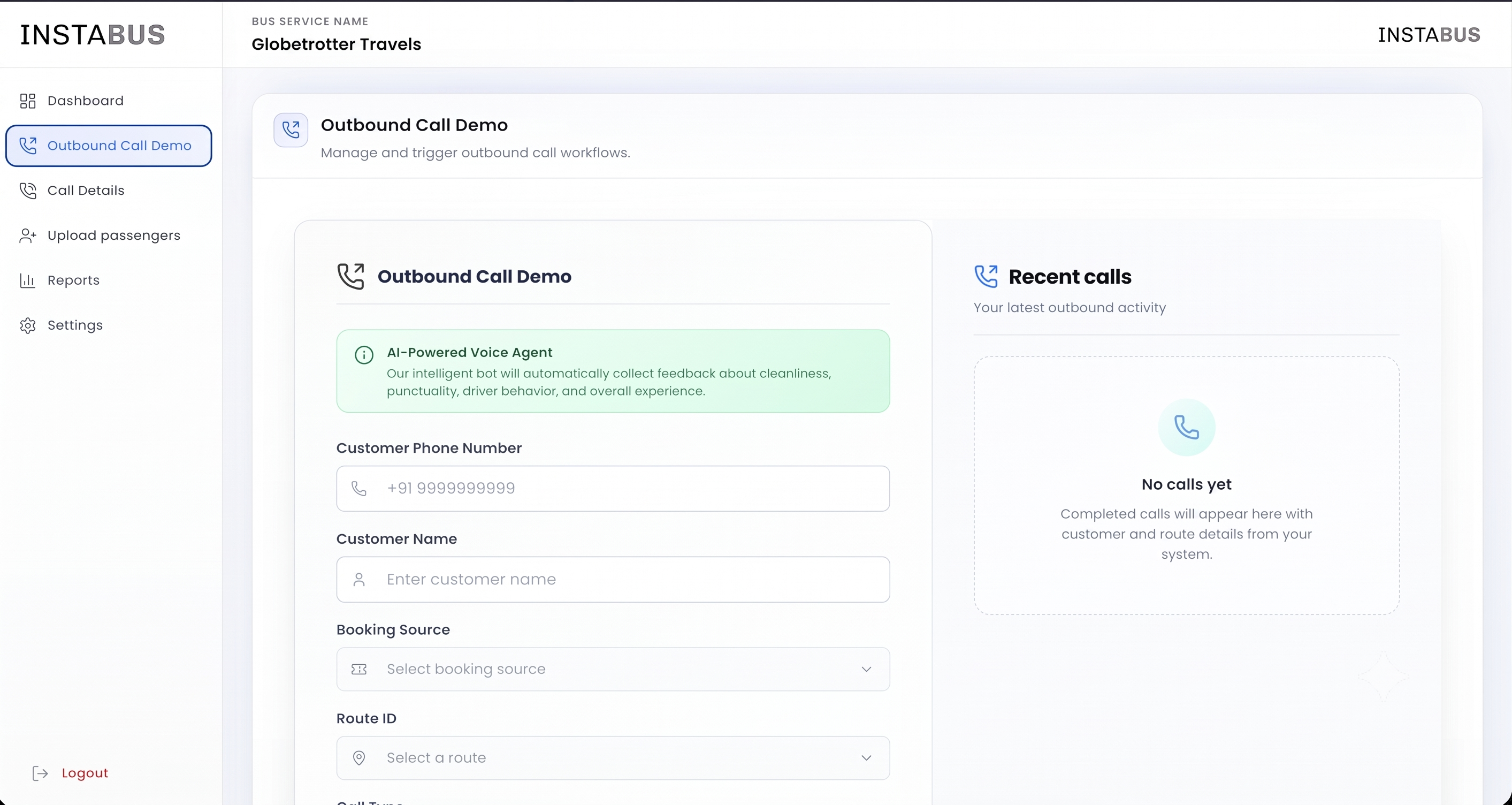 Outbound Call Demo